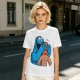 Olive T-shirt with Cookie Monster covering gingerbread man’s eyes