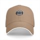 Black Coffee Logo Black Baseball Cap With White Brim Trim