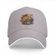 Black Baseball Cap With Vintage Dragon Taco Graphic Print