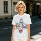 Olive T-Shirt With Golden Girls Ninja Turtle Masks Graphic