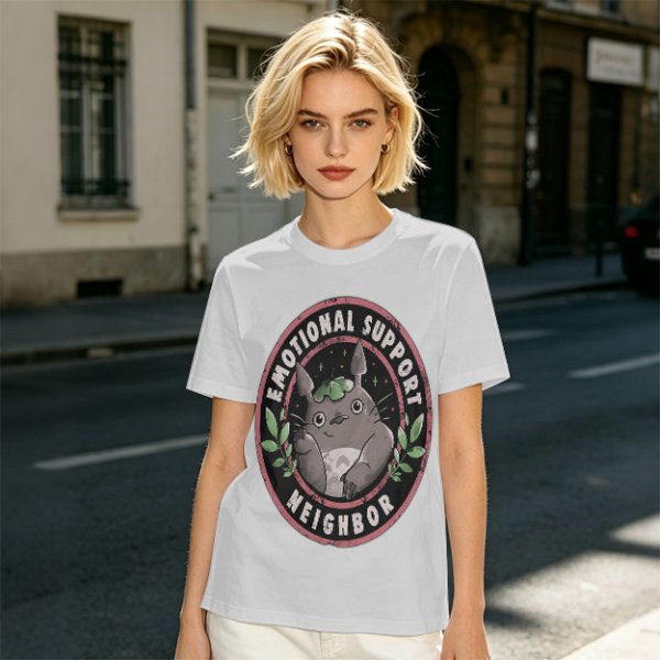 Emotional Support Neighbor Totoro Graphic T-Shirt