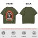 Olive T-Shirt with Cute Grim Reaper Employee of the Month Print