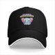 Black baseball cap with 'your opinion is irrelephant' cute elephant graphic