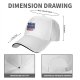 Black baseball cap with psychedelic blue cat graphic design