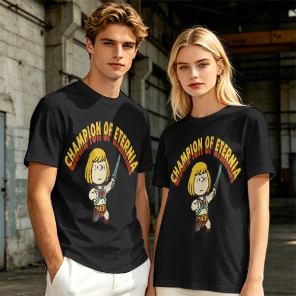 Champion of Eternia Cartoon Character Graphic T-Shirt