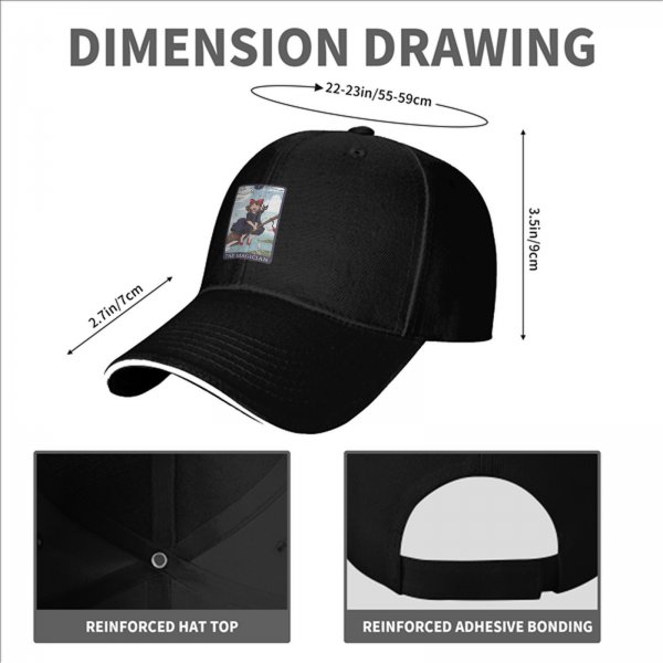 Black baseball cap with Kiki's Delivery Service The Magician tarot print