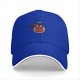 Black Baseball Cap With Cute Red Devil Cat Graphic Design