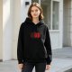 Black Hoodie With Glitch D20 Critical Fail Print For Tabletop RPG Fans