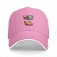 Black baseball cap with a cat lounging and text 'Guy is sick of everything'