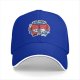 Black baseball cap with soccer panda and bear 'Goal Getters' graphic