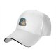 Black Baseball Cap with Whimsical Fantasy Character Art Print