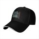 Black baseball cap with White Dragon neon style graphic print