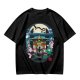 Spirited Away Bathhouse Graphic Tee with No Face and Dragon Art
