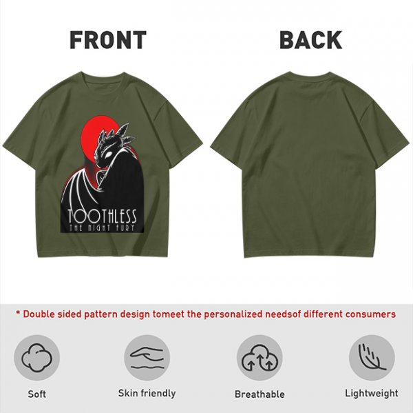 Toothless The Night Fury Dragon Graphic T-Shirt