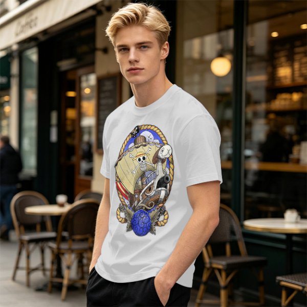 One Piece Going Merry Pirate Ship Graphic T-Shirt