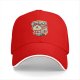 Black baseball cap with spooky drink graphic and Japanese text
