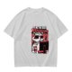 Olive graphic t-shirt with raccoon doing the bare minimum at computer