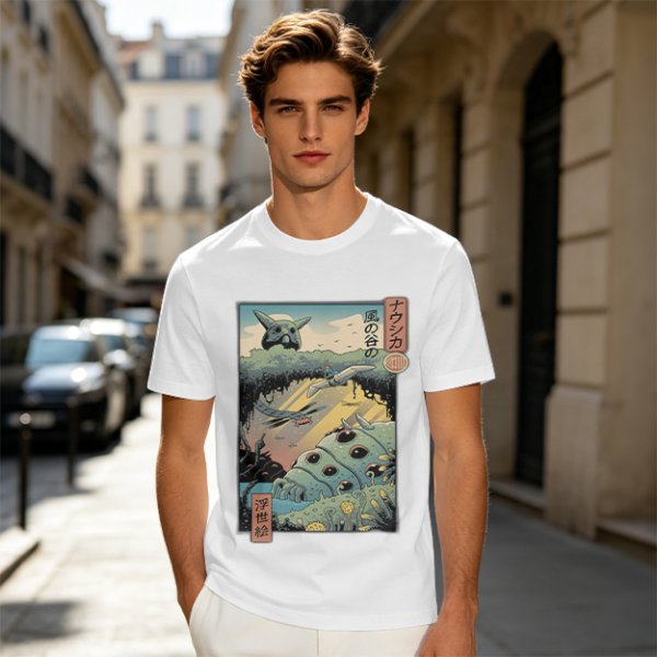 Studio Ghibli Nausicaa of the Valley of the Wind Ukiyo-e Art T-Shirt