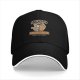 Black Baseball Cap with Wizard Coffee Mug 'A Coffee Is Never Latte' Print
