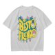 Olive graphic t-shirt with 'MY BESTO FRIENDO' anime character print