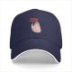Black baseball cap with a ghost holding a 'Be Paranormal' sign