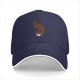 Black Baseball Cap With Coffee Steam Wolf Graphic Design