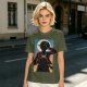Olive Anime Character Silhouette Graphic T-Shirt