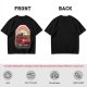 Olive T-Shirt With Red Convertible Car, Rainbow And People Graphic