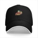 Black Baseball Cap With Avatar Aang Graphic Print