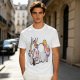 Olive T-shirt with Bored Unicorn Graphic Print