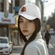 Black Baseball Cap With Calcifer Fire Demon Graphic Design