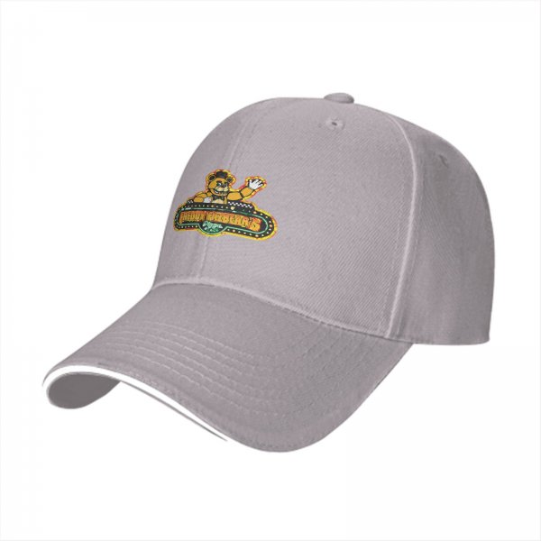 Black Baseball Cap With Freddy Fazbear Pizzeria Logo