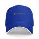 Black Baseball Cap With Grill And Burger Graphic Design