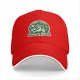 Black baseball cap with cosmic coffee alien girl graphic