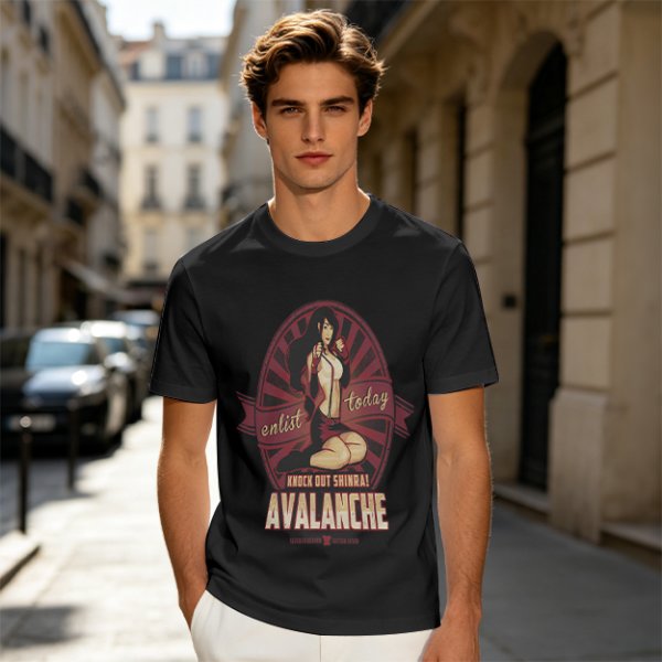 Avalanche Enlist Today Knock Out Shinra Graphic T-Shirt