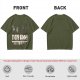 Olive T-Shirt With Every Bunny Was Kung Fu Fighting Print