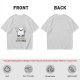 Olive T-shirt with Cute Smiling Ghost Graphic Print