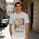 Olive graphic t-shirt with sleeping person and 'Achieve Your Dreams' text