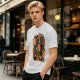 Olive T-Shirt With Cute Gingerbread Animal Christmas Print