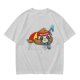Olive green t-shirt with sleeping sloth graphic design