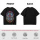 Olive t-shirt with skeleton warrior graphic and permission forgiveness text