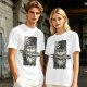 Olive T-shirt with One Piece Zoro Bandana Sword Print