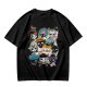 Olive T-Shirt With Pirate Squad Skull Character Print