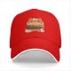 Black baseball cap with cute cat burger and kittens graphic