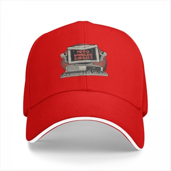 Black baseball cap with vintage computer wrench graphic design