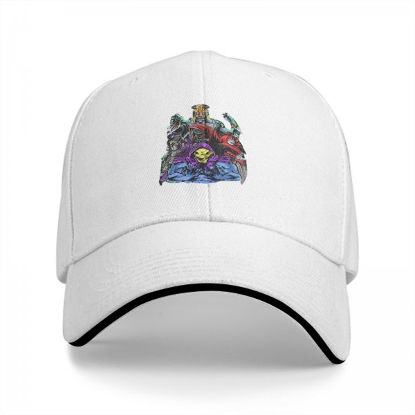 Black Baseball Cap with Villain Fantasy Character Graphic