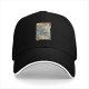 Black Baseball Cap with Ukiyo-e Style Blue Tiger Print