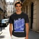 Olive t-shirt with funny yo mama's house greeting print