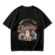 Olive graphic t-shirt with 'Don't Fight Your Demons' cat art