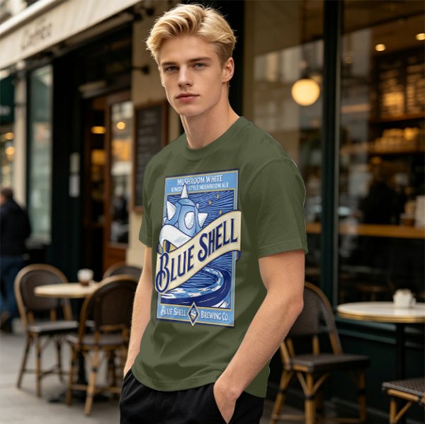 Blue Shell Brewing Co Mushroom White Ale T-Shirt